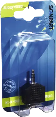 Scanpart ADAPTER 2X3.5(F)-3.5(M) STEREO