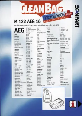 2682232122 Stofzak AEG GR.28 micro+