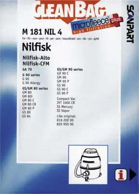 2682245181 Stofzak Nilfisk GA70-GS80-90